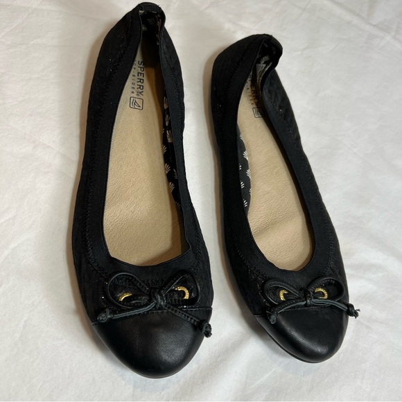 New Sperry black ballet flats size 9.5 - Picture 1 of 6